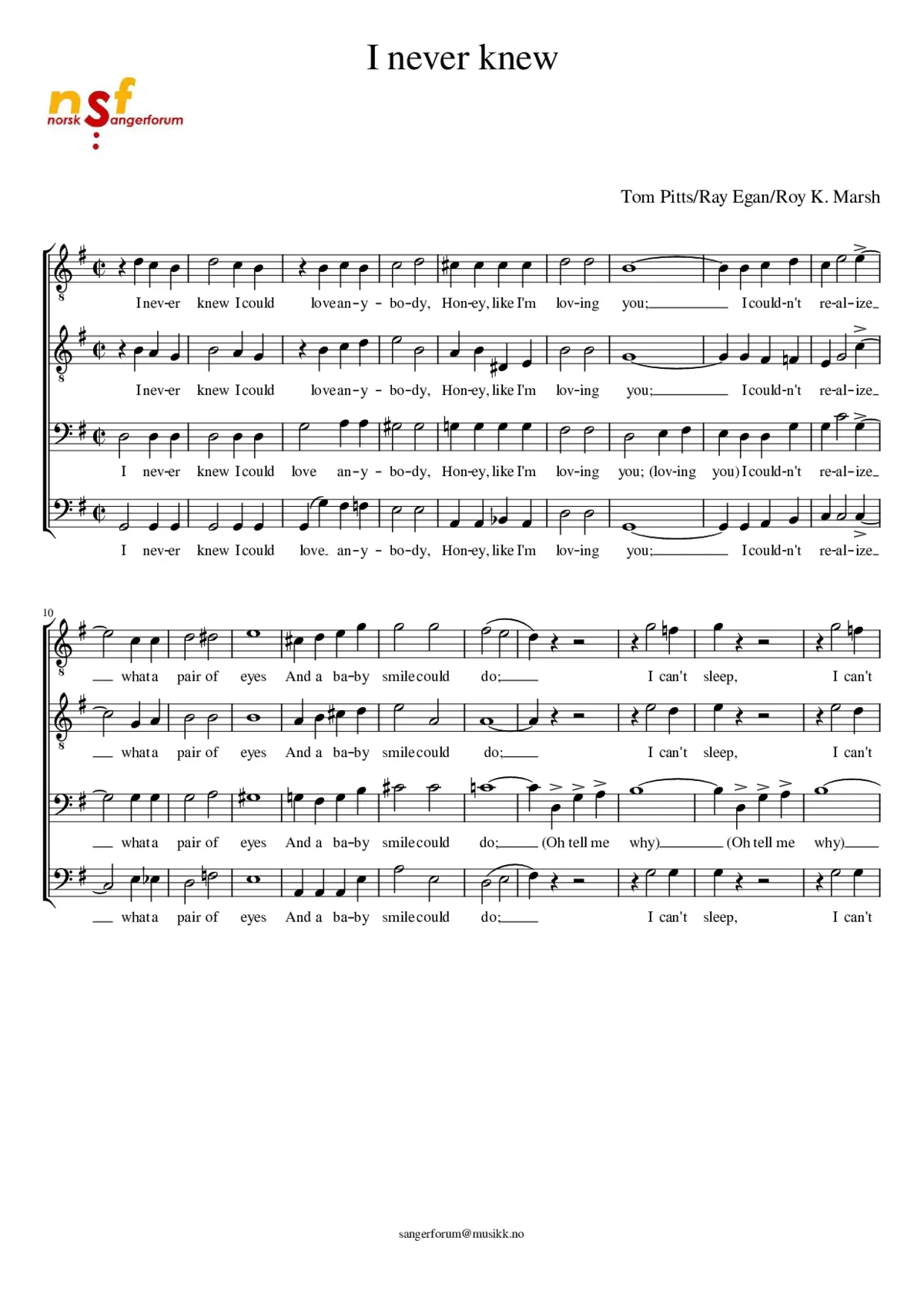 I never knew - Page 1