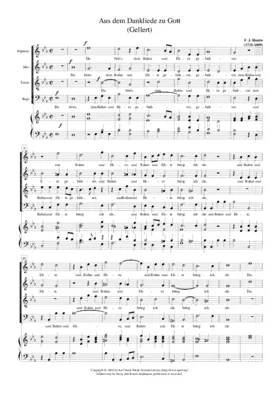 Aus dem Danklied zu Gott, Hob. XXVc:8