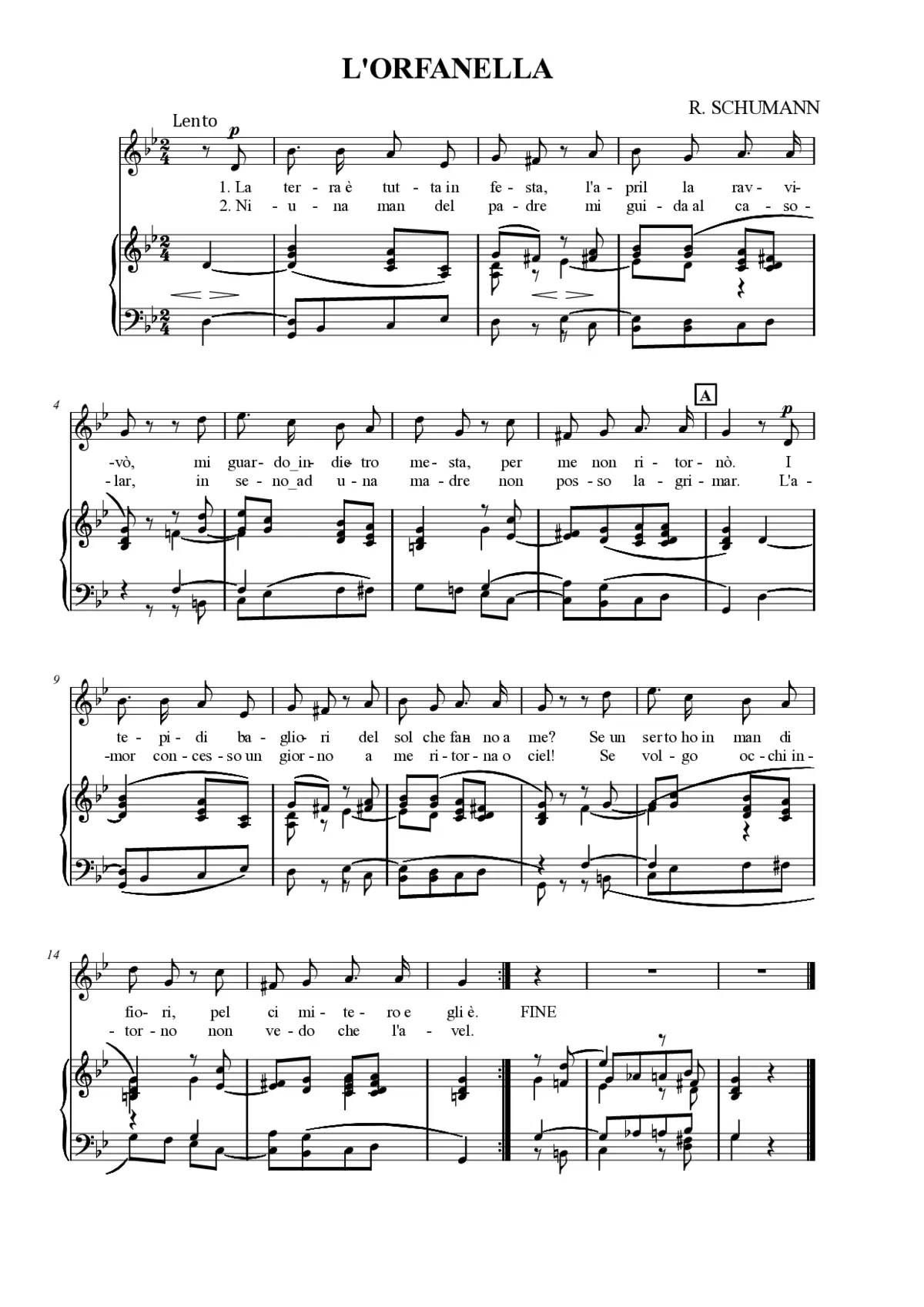 L'orfanella - Page 1