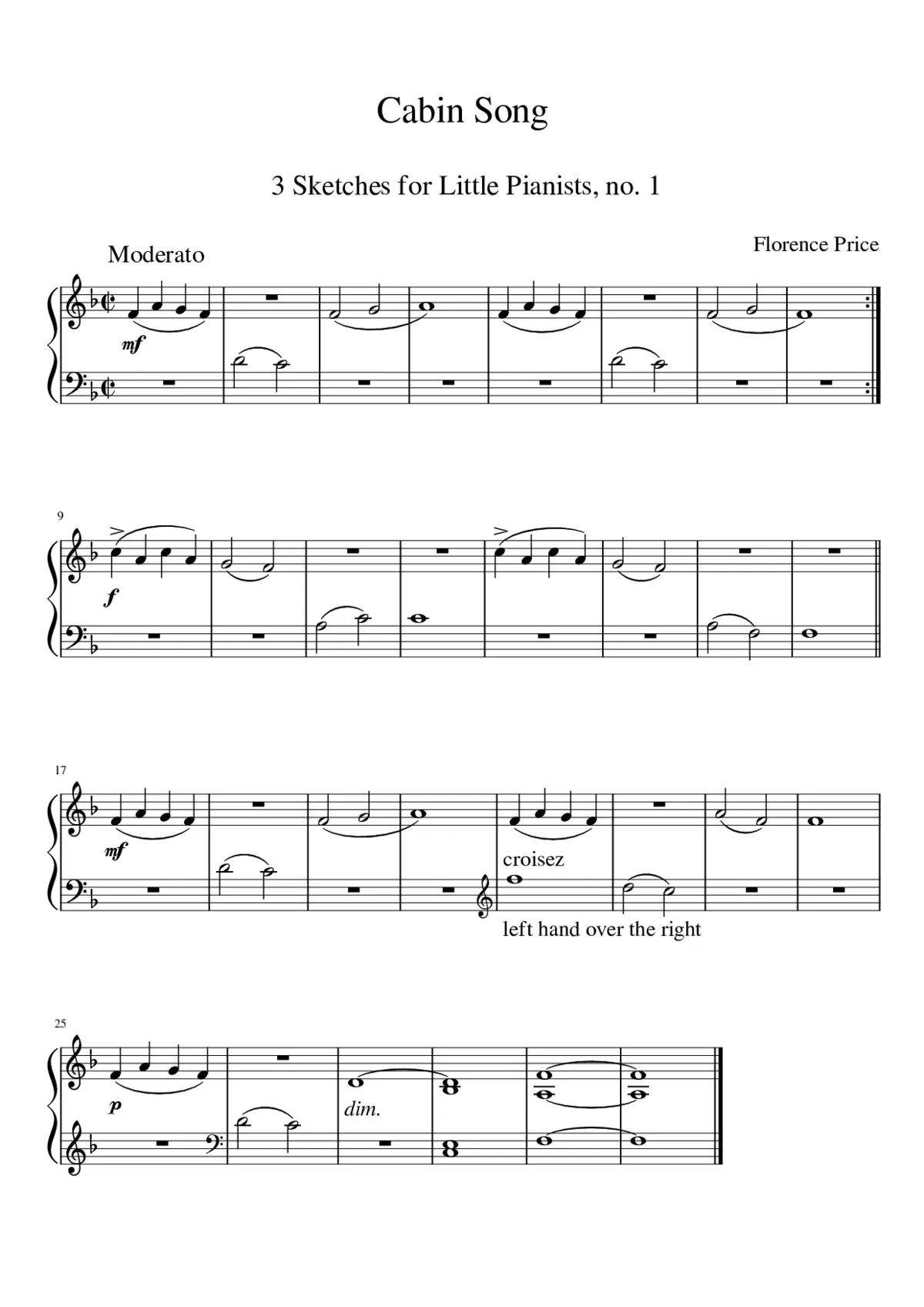 3 Sketches for Little Pianists - Page 1