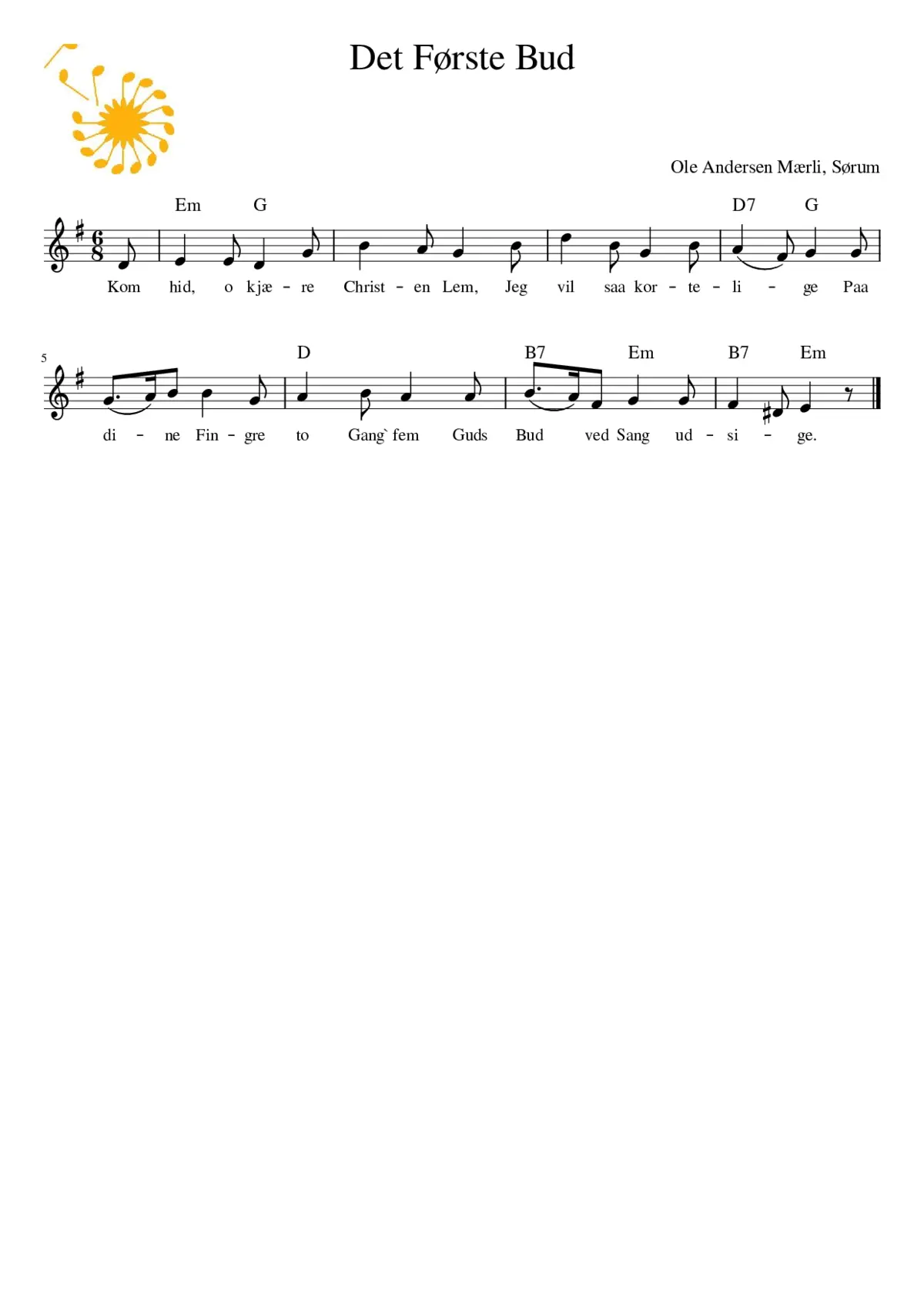 Det Første Bud - Page 1