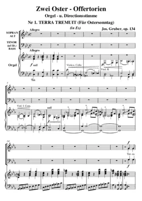 Terra tremuit/Angelus Domini, op. 134