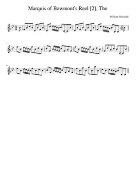 The Marquis of Bowmonts Reel