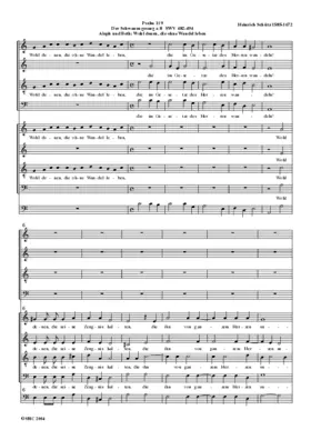 Der Schwanengesang a 8 (Aleph und Beth: Wohl denen, die Ohne Wandel leben)