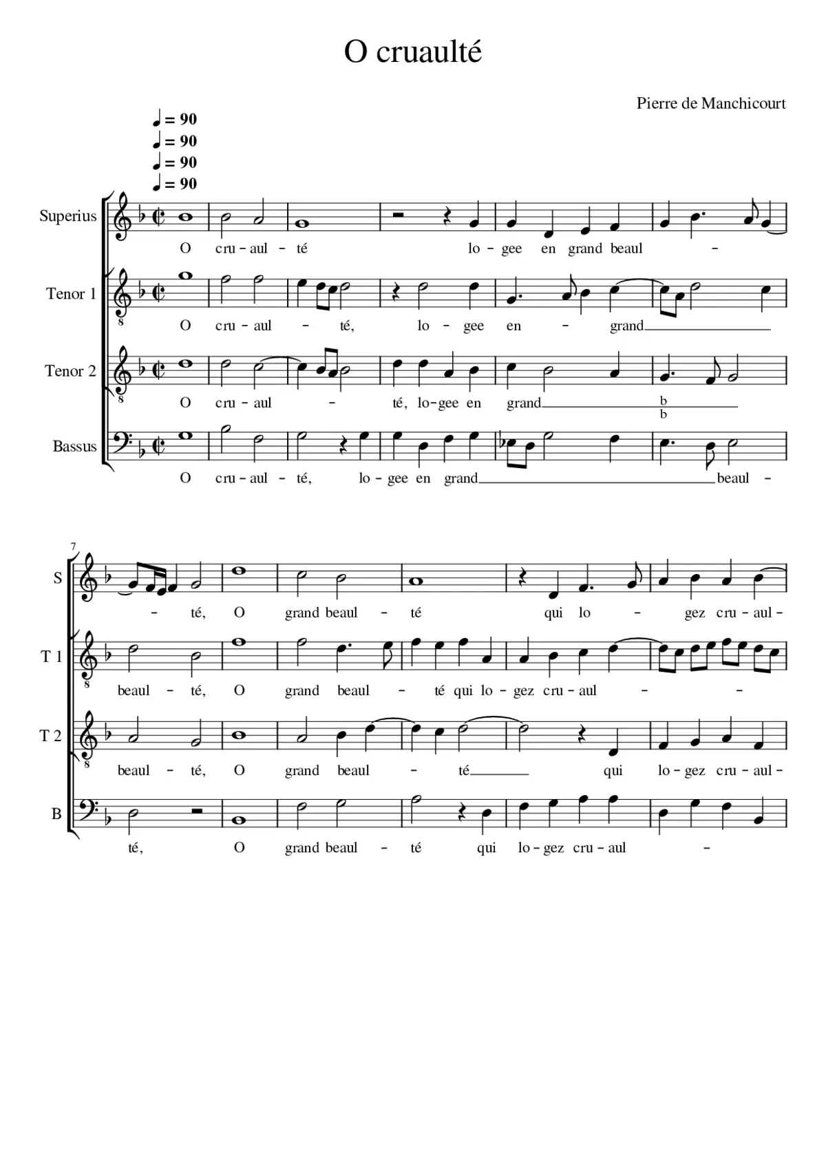 O cruaulté - Page 1