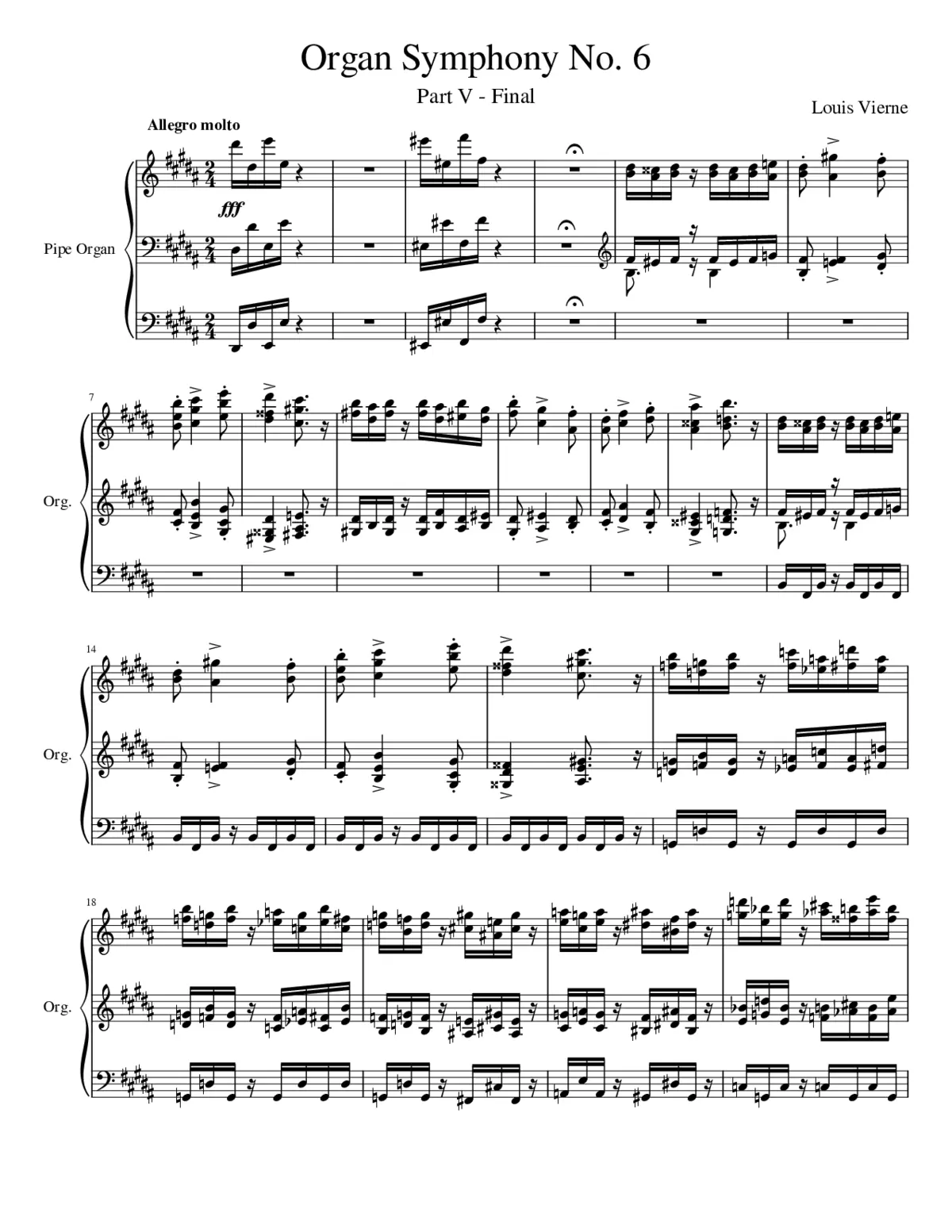 Symphonie No.6 Op.59 - Page 1