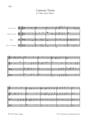Canzon à due canti e basso