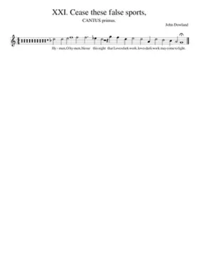 XXI. Cease these false sports