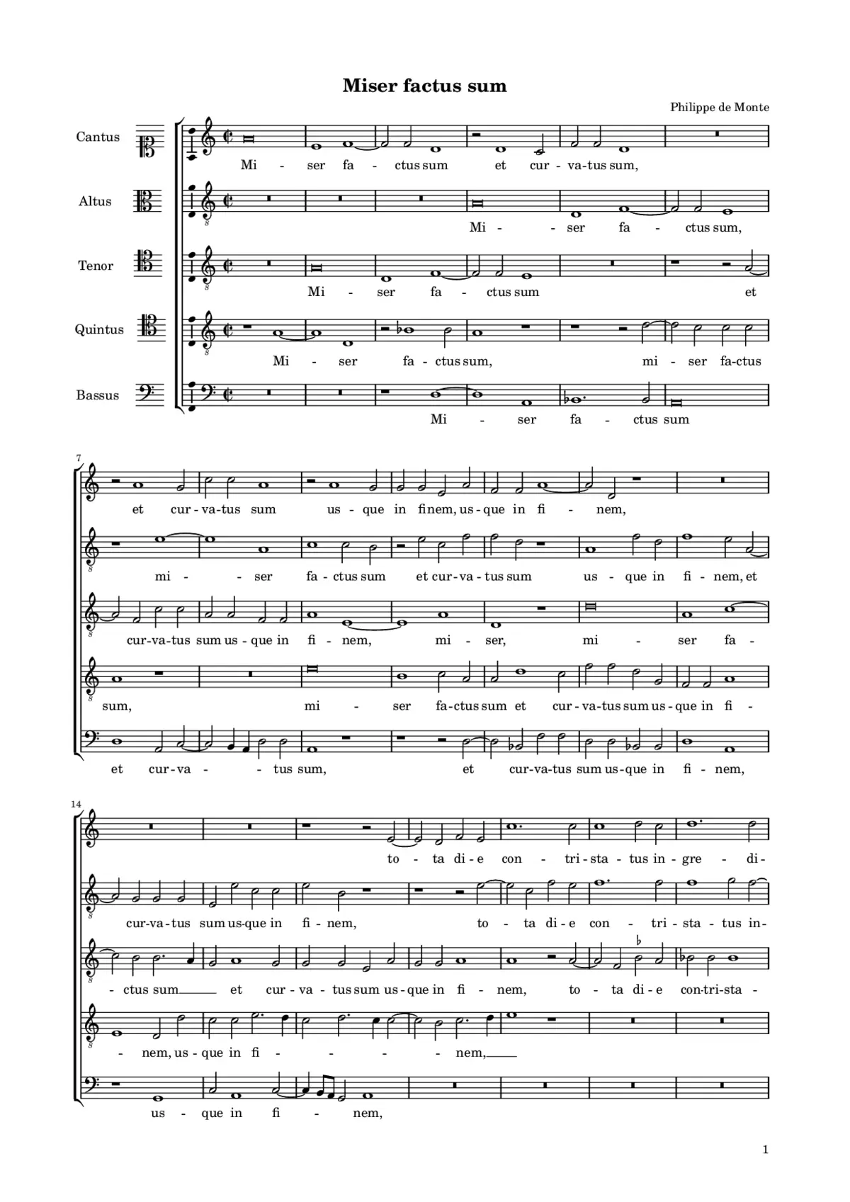 Miser factus sum - Page 1
