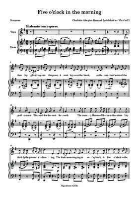 Five o’clock in the morning