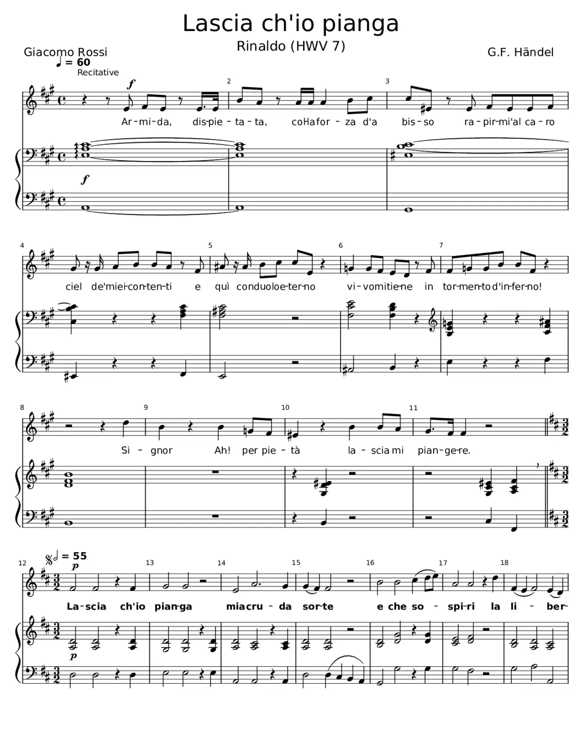 Rinaldo HWV 7 - Page 1