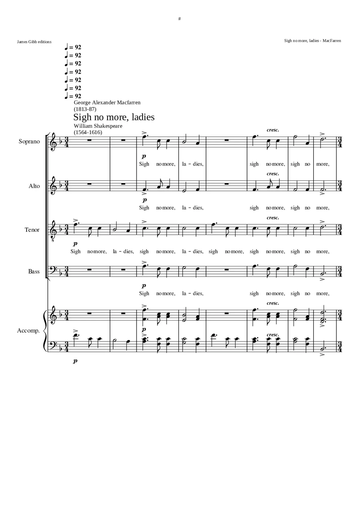 Sigh no more ladies - Page 1