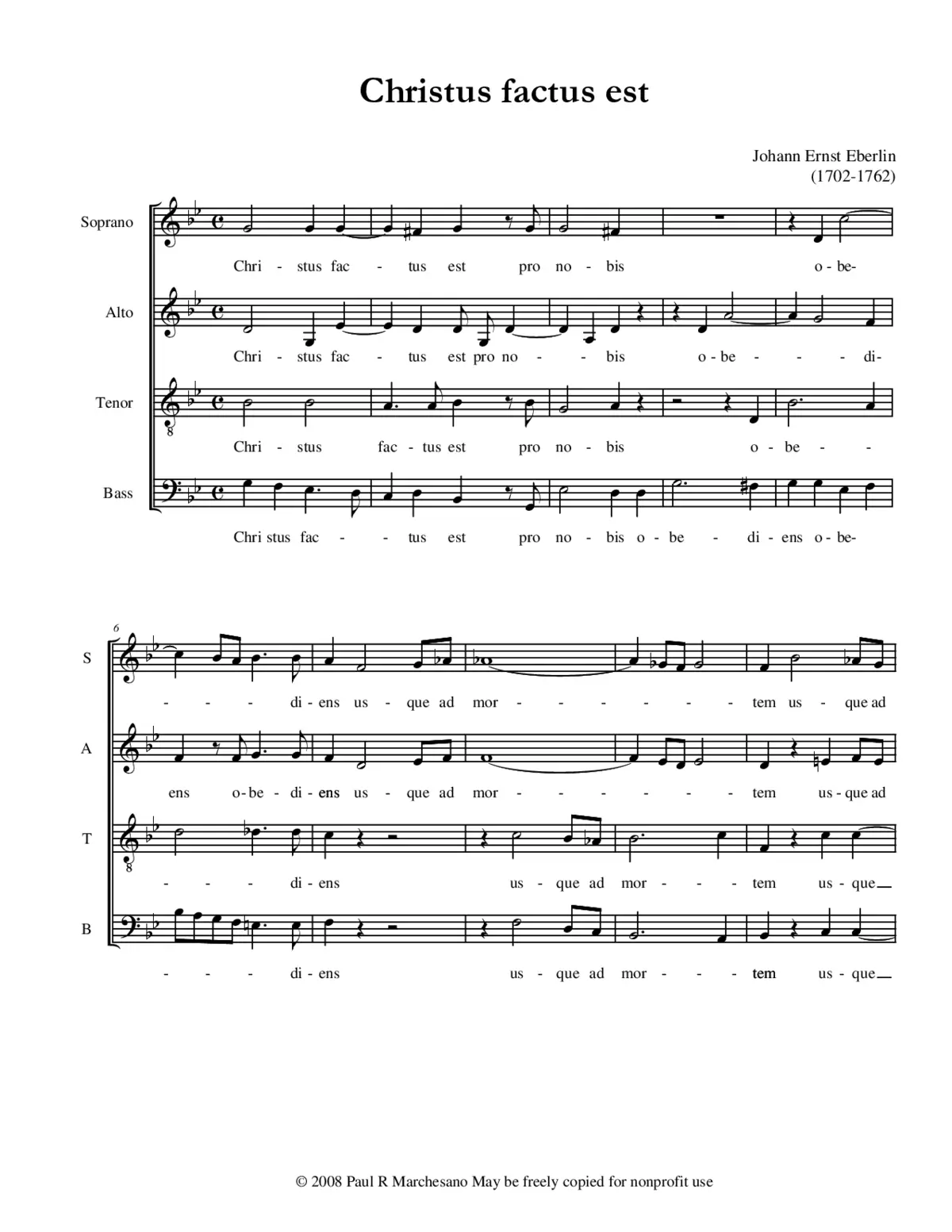 Christus factus est - Page 1