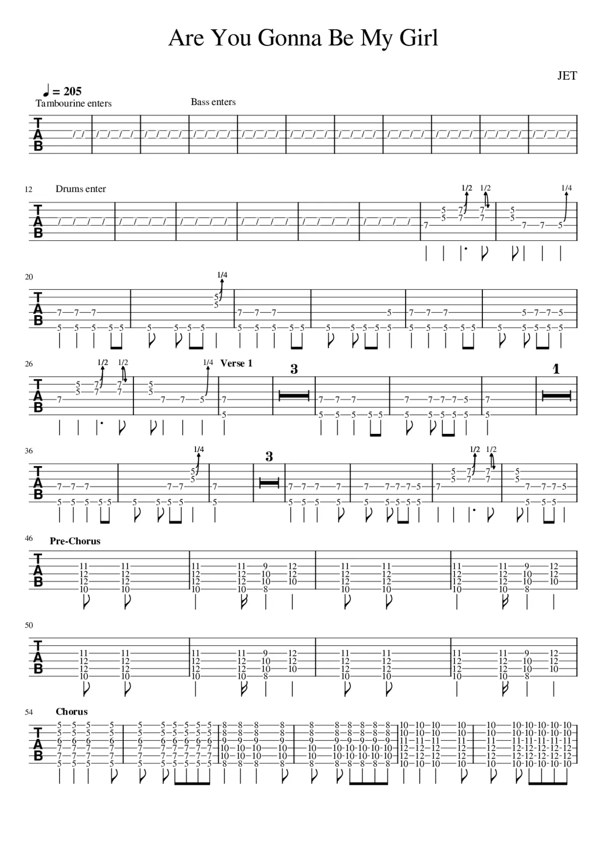 are you gonna be my girl - Page 1