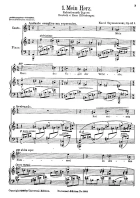 4 Gesäge Op.41 aus "Der Gartner" von Rabindranath Tagore