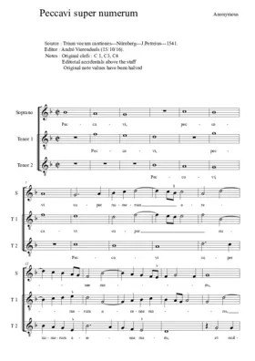 Peccavi super numerum arenae maris