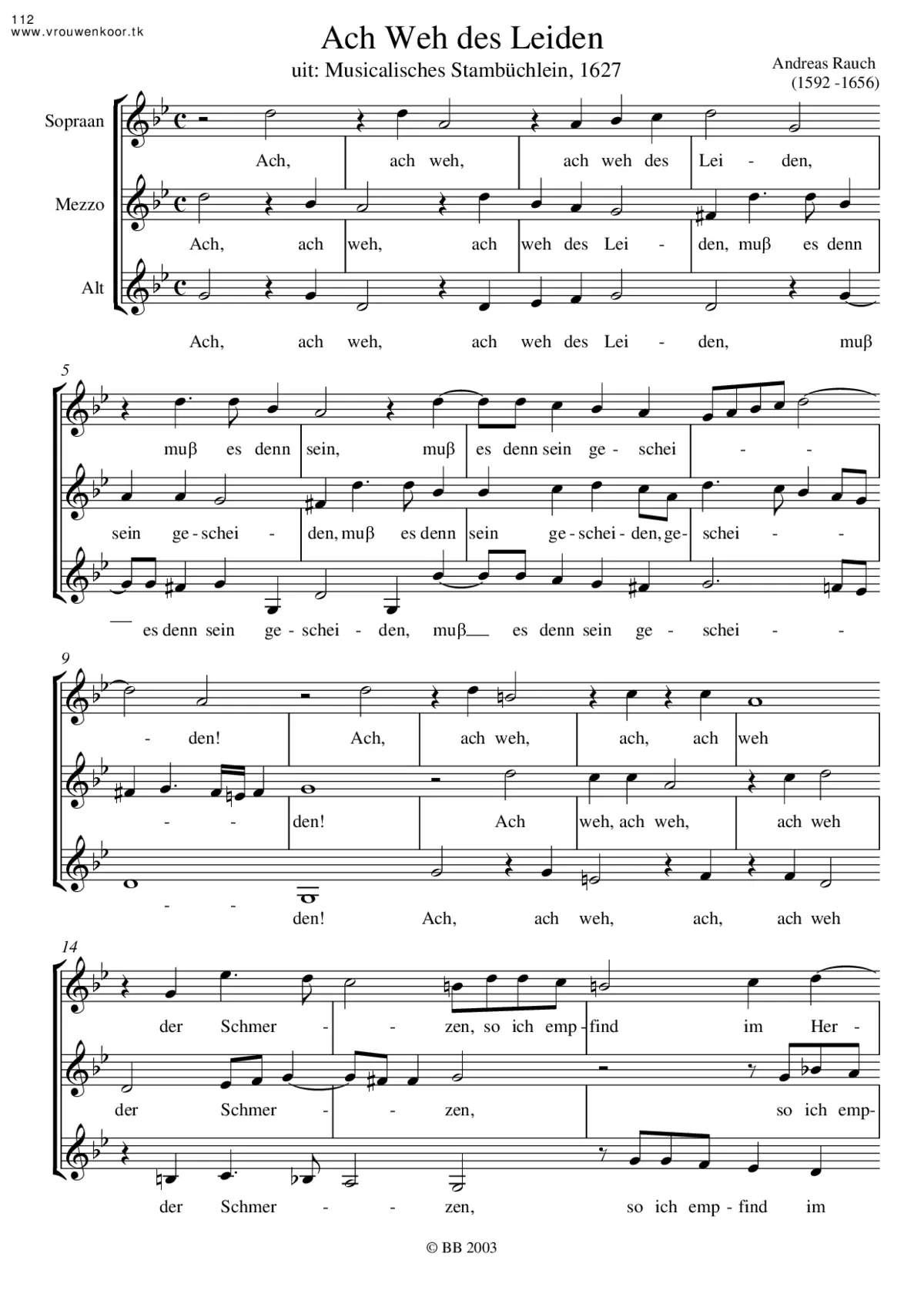 Ach Weh des Leiden - Page 1