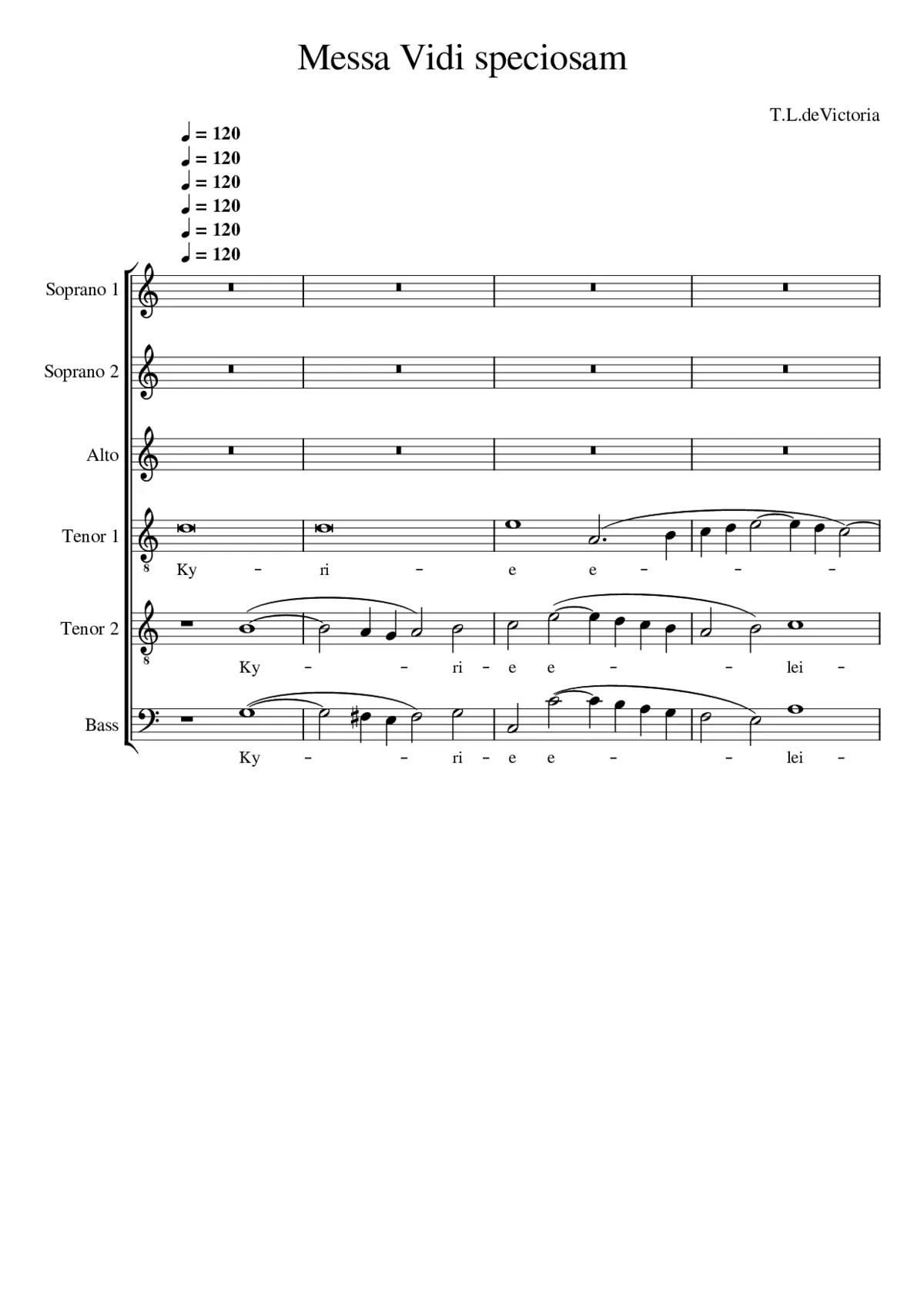 Missa Vidi speciosam - Page 1