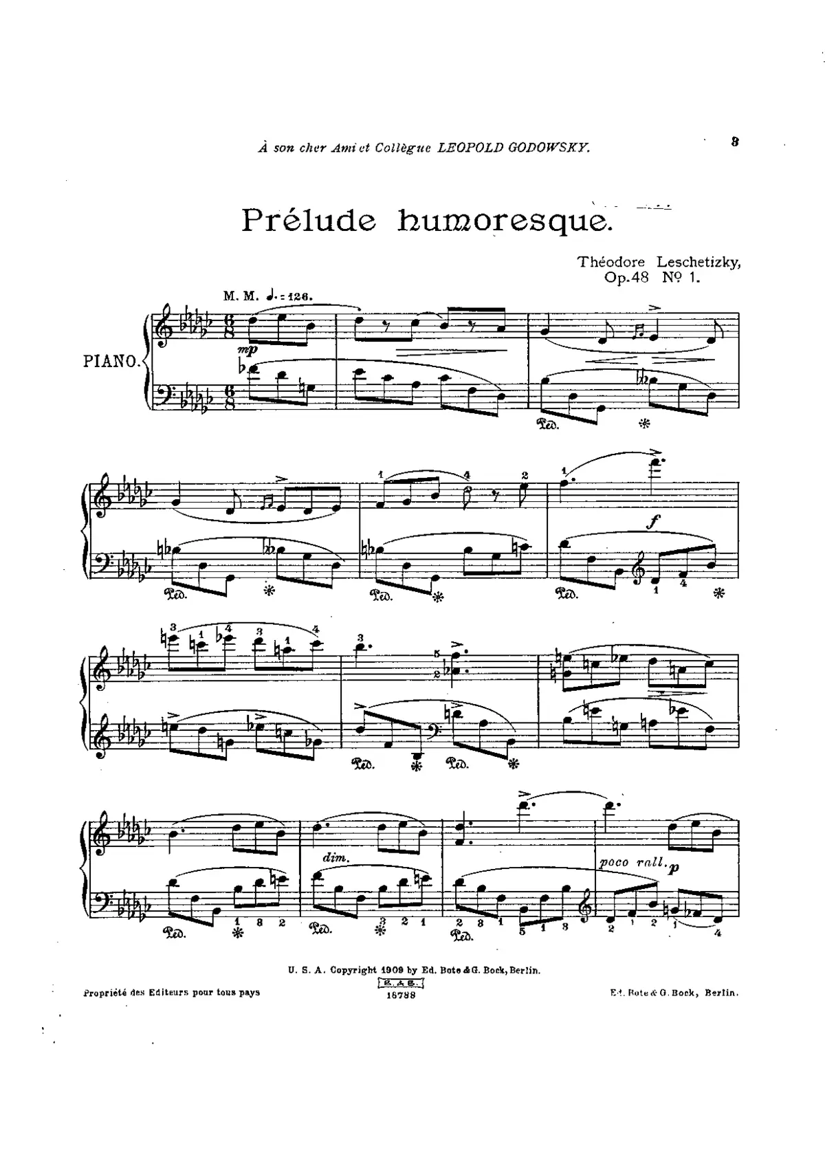 3 Piano Pieces - Page 1