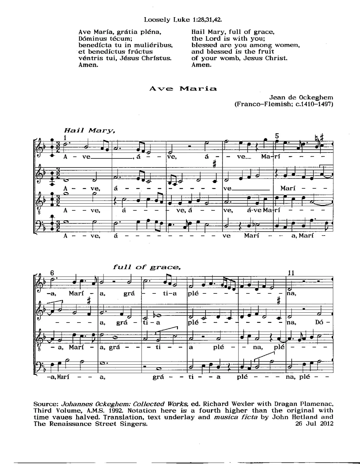 Ave Maria - Page 1