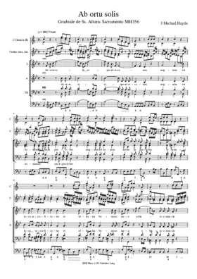 Ab ortu solis, MH 356