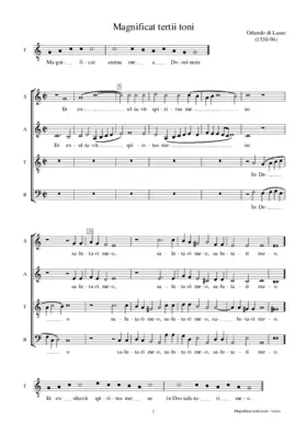 Magnificat tertii toni