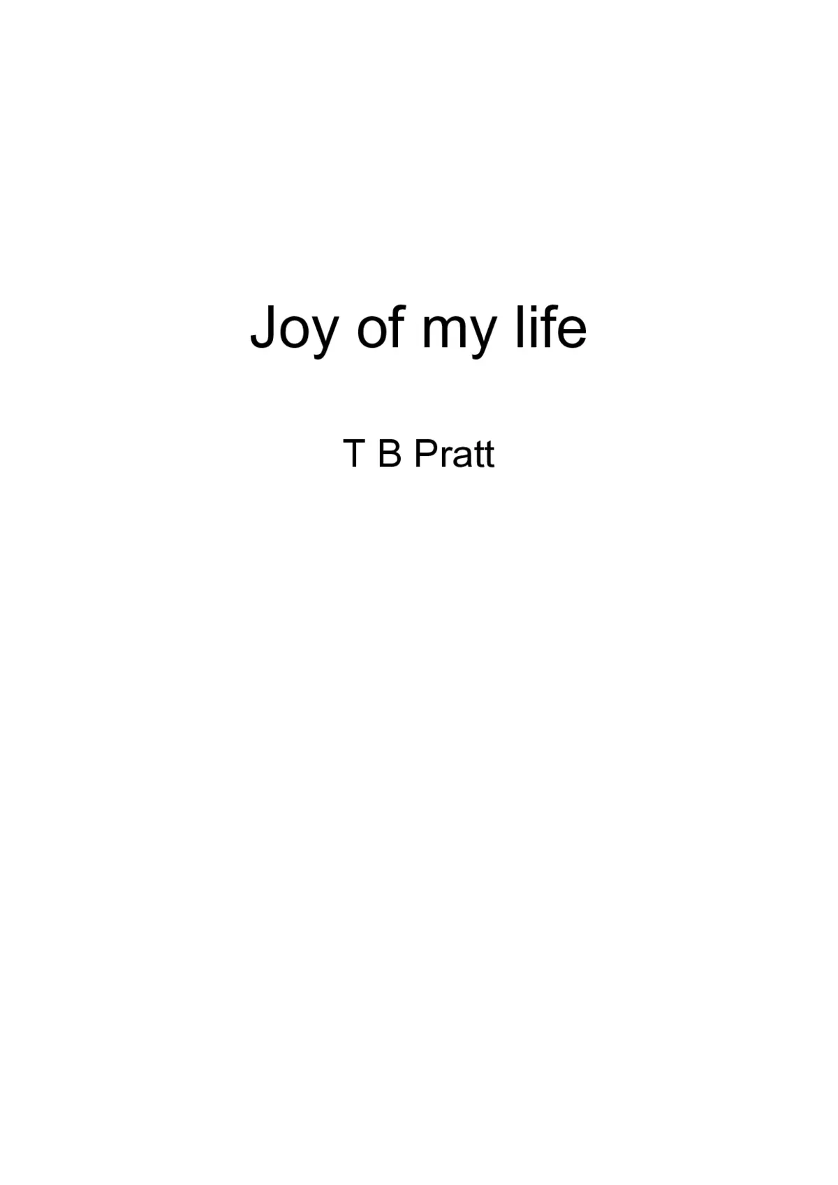 Joy of my life - Page 1