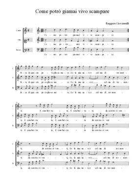 Come potrò giamai vivo scampare