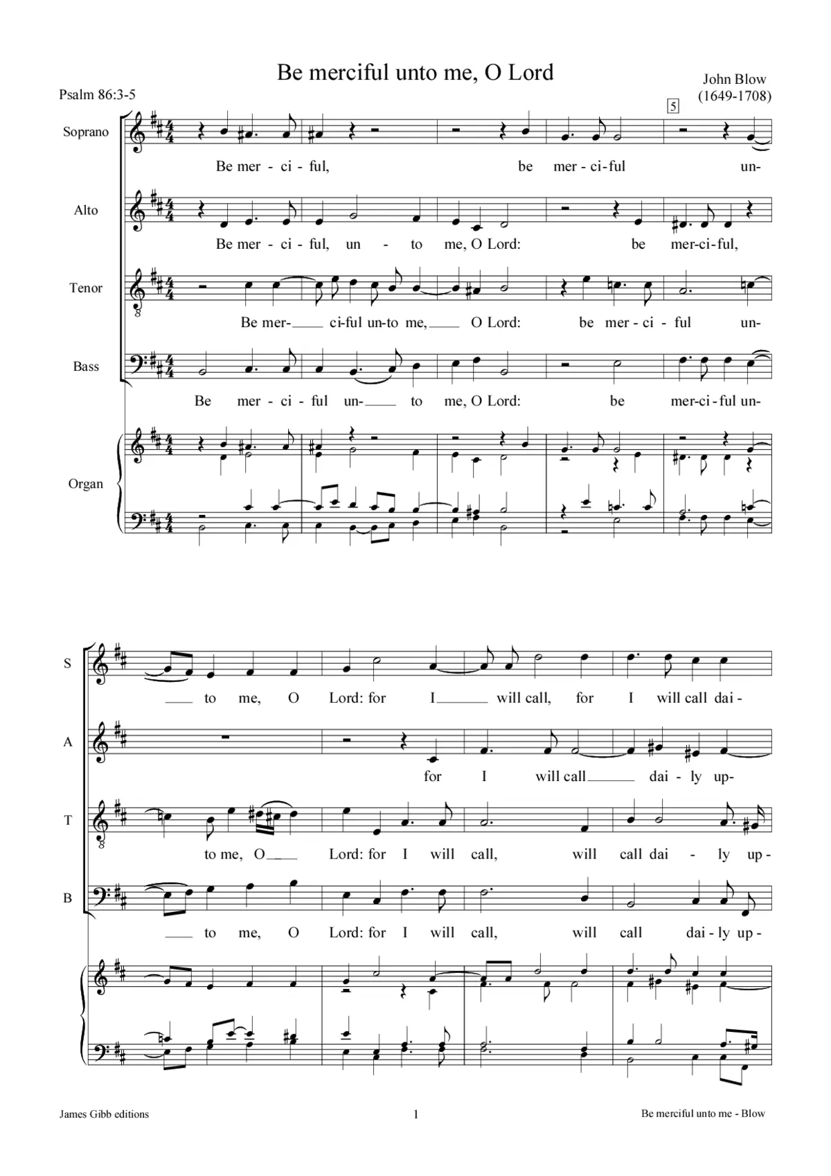 Be merciful unto me O Lord - Page 1