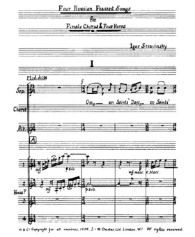 4 Russian Peasant Songs