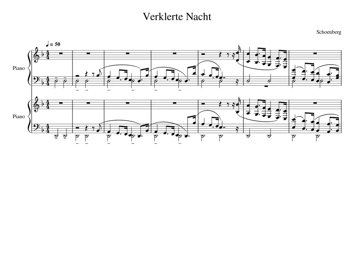 Verklärte Nacht Op.4 - Page 1
