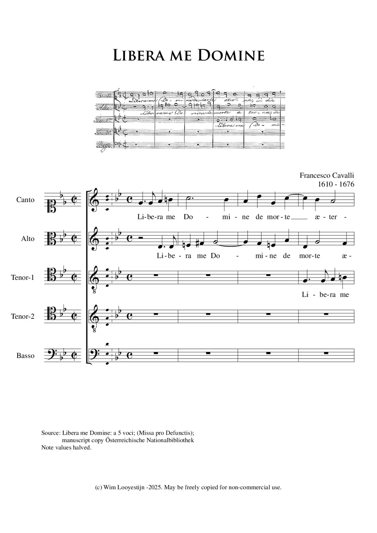 Libera me Domine - Page 1