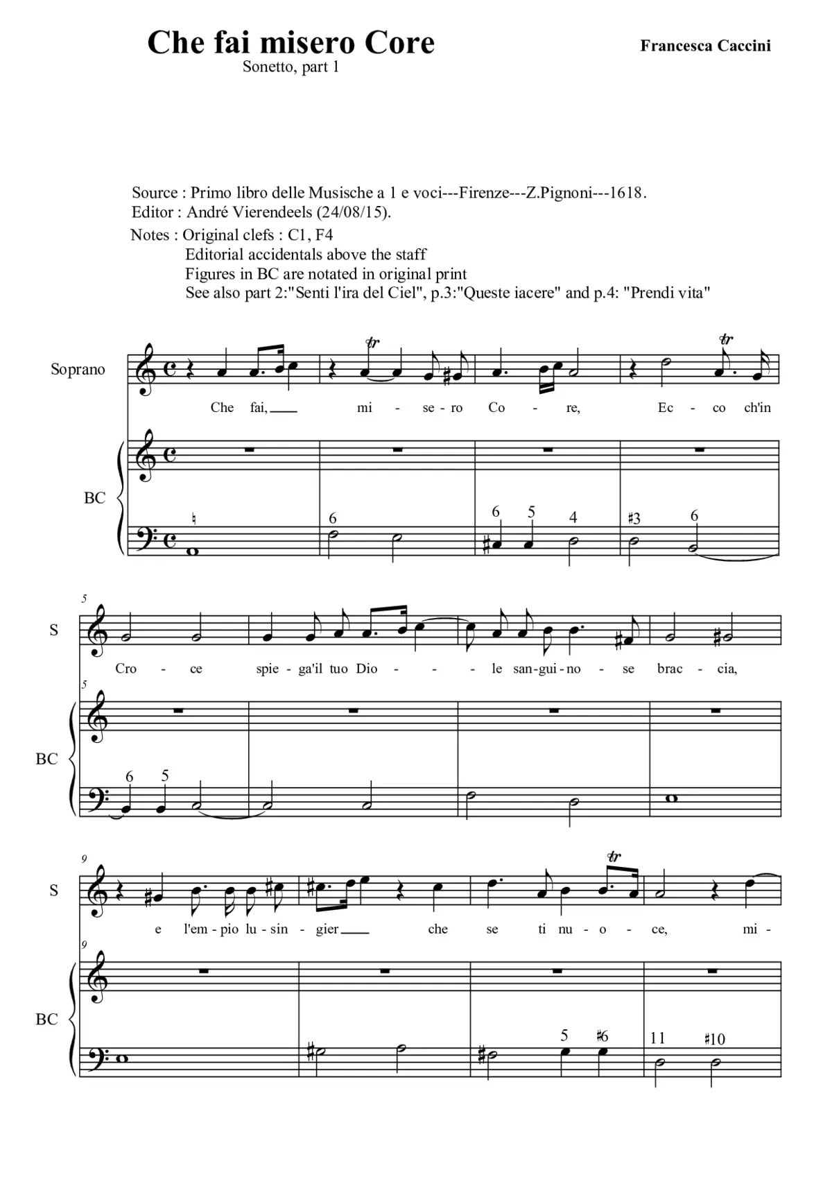 Che fai misero core - Page 1