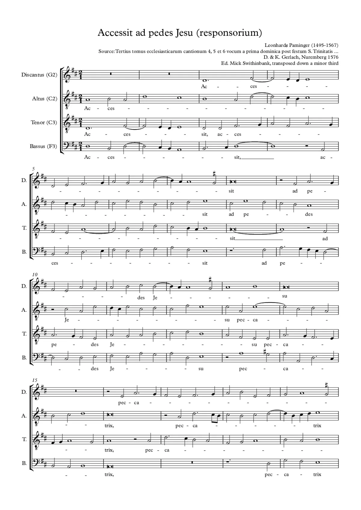 Accessit ad pedes Jesu - Page 1