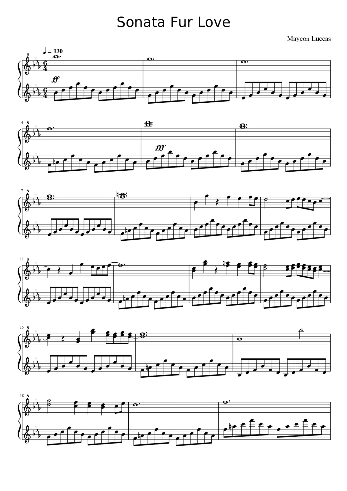 Sonata. Fur Love - Page 1