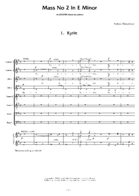Mass No. 2 in E minor
