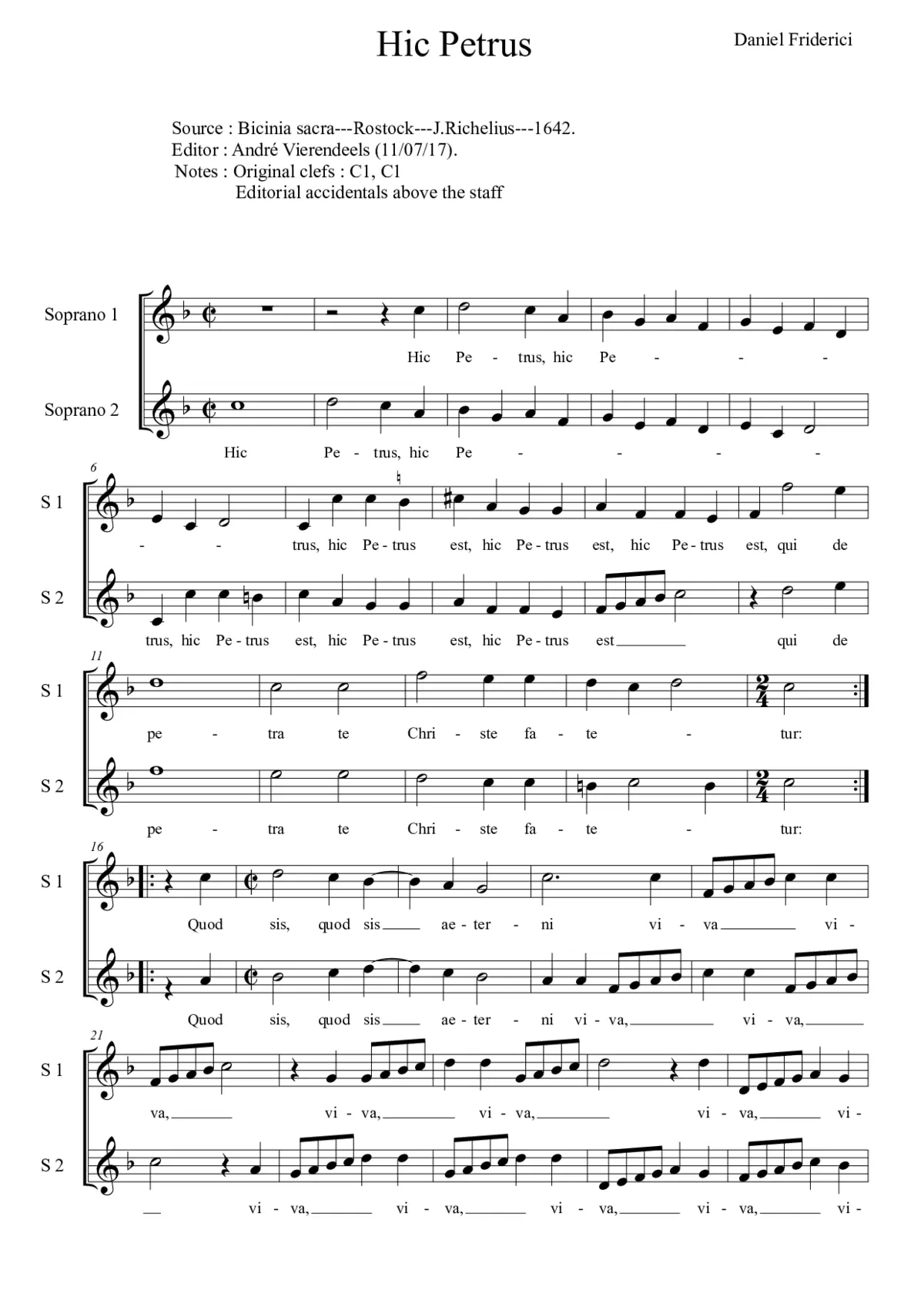 Hic Petrus est - Page 1