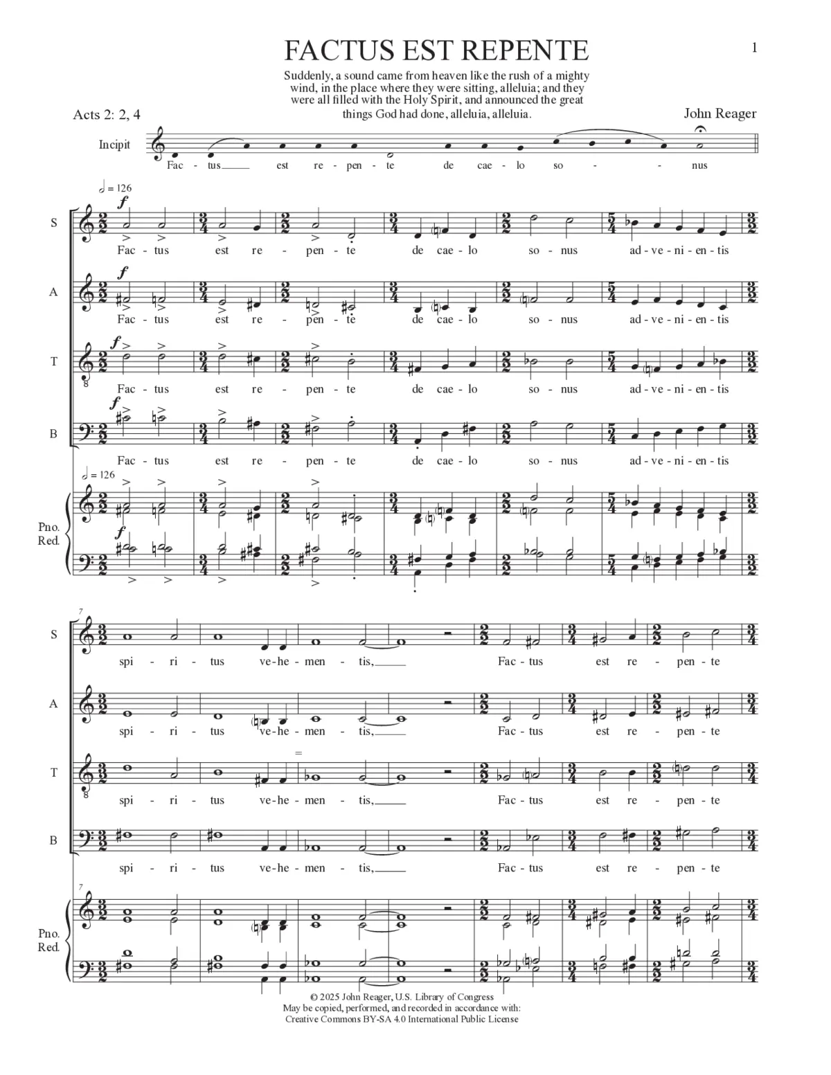 Factus est repente - Page 1