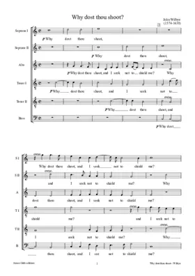 Why dost thou shoot?