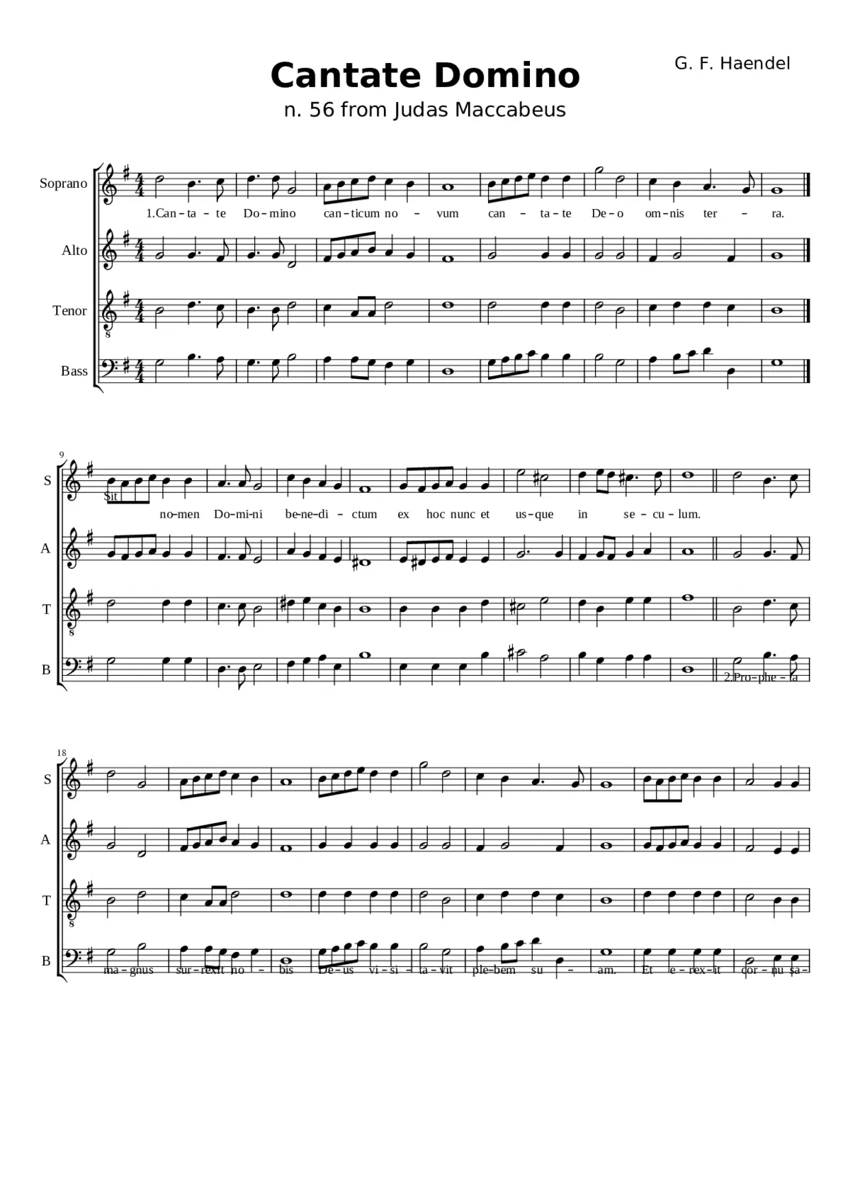 Cantate Domino - Page 1