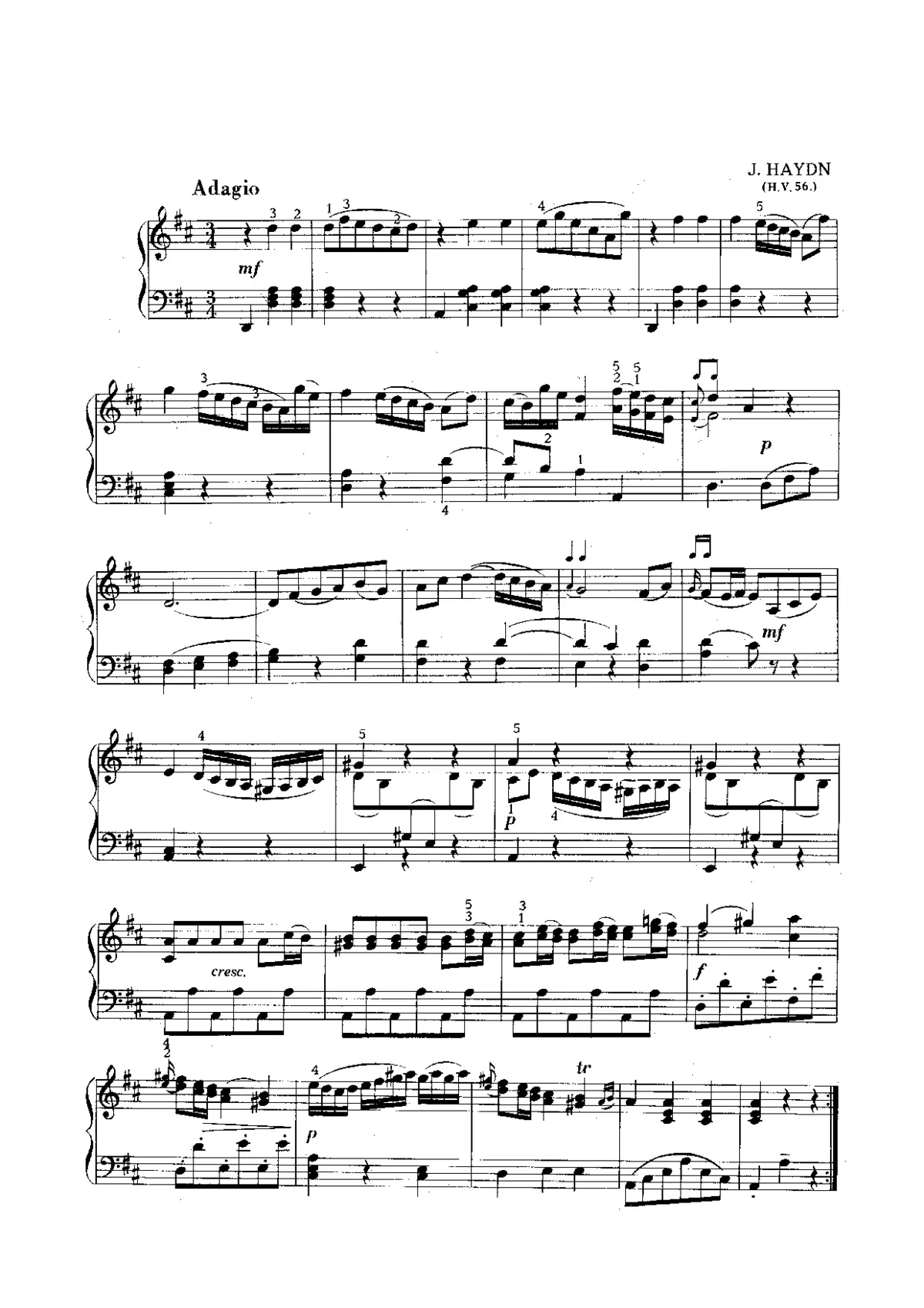 Baryton Trio in D major - Page 1