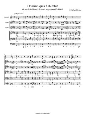 Domine quis habitabit, MH 403
