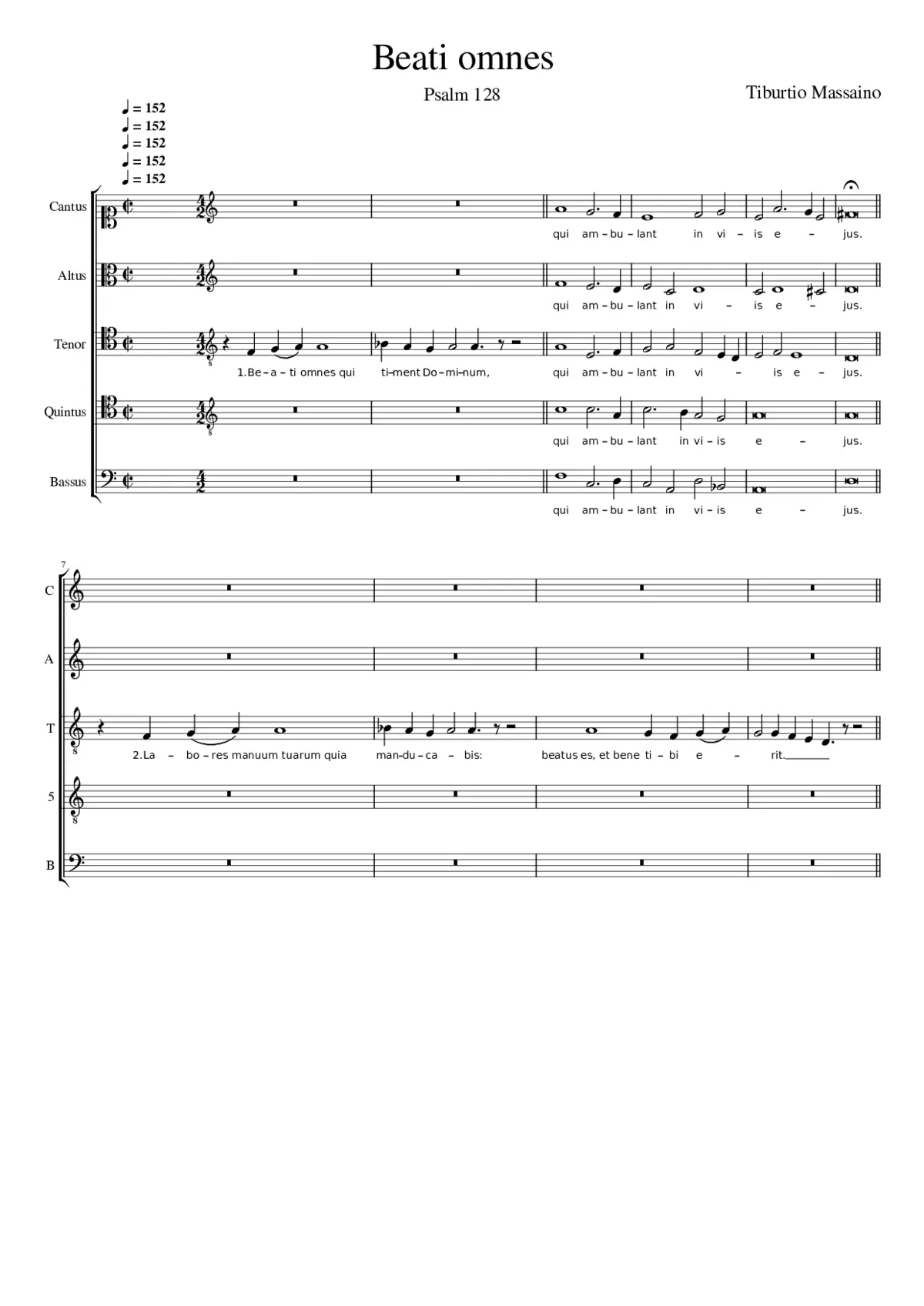 Beati omnes - Page 1