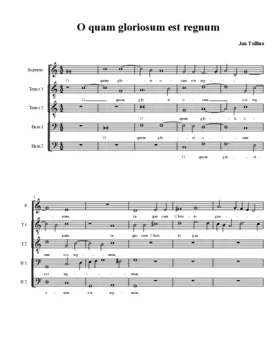 O quam gloriosum est regnum