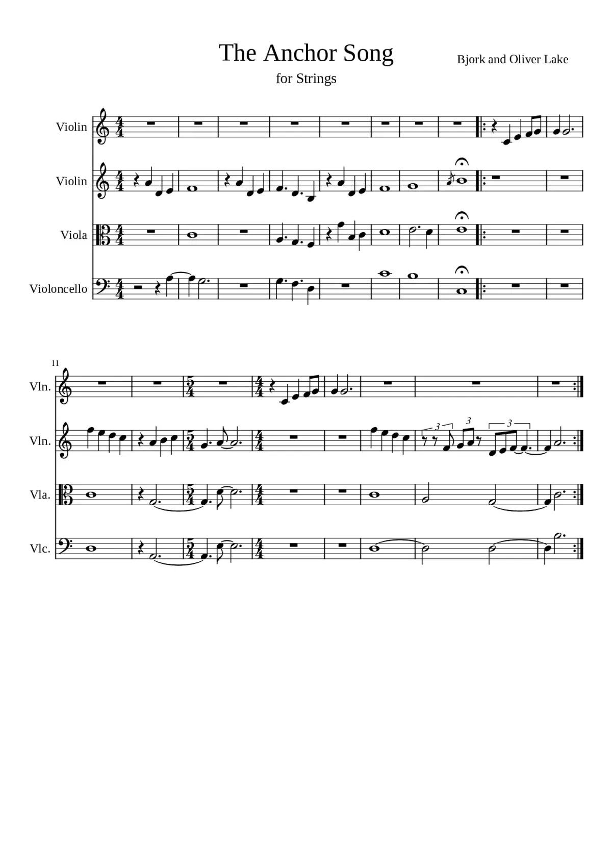 The Anchor Song - Page 1