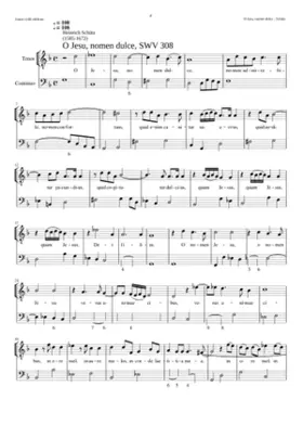O Jesu nomen dulce SWV 308