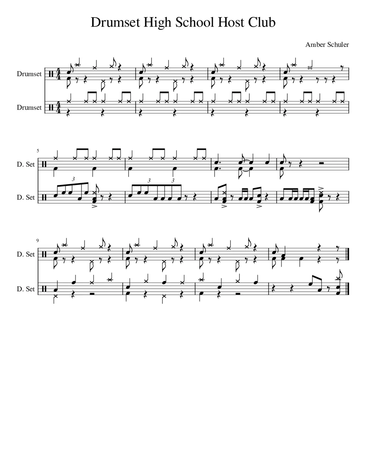 Drumset High School Host Club - Page 1