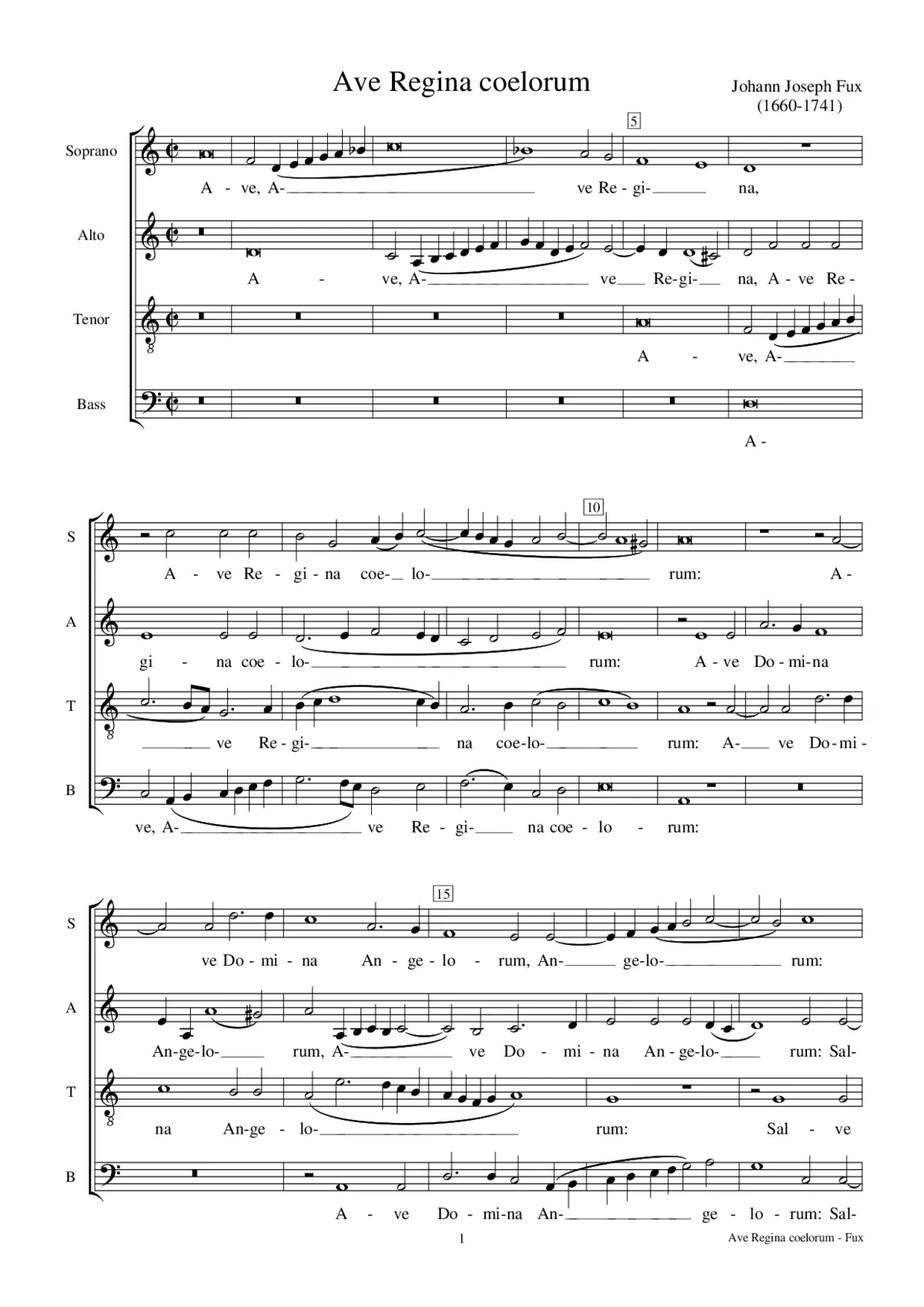Ave Regina coelorum - Page 1