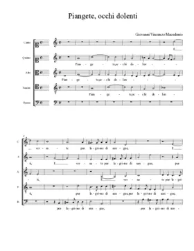 Piangete, occhi dolenti