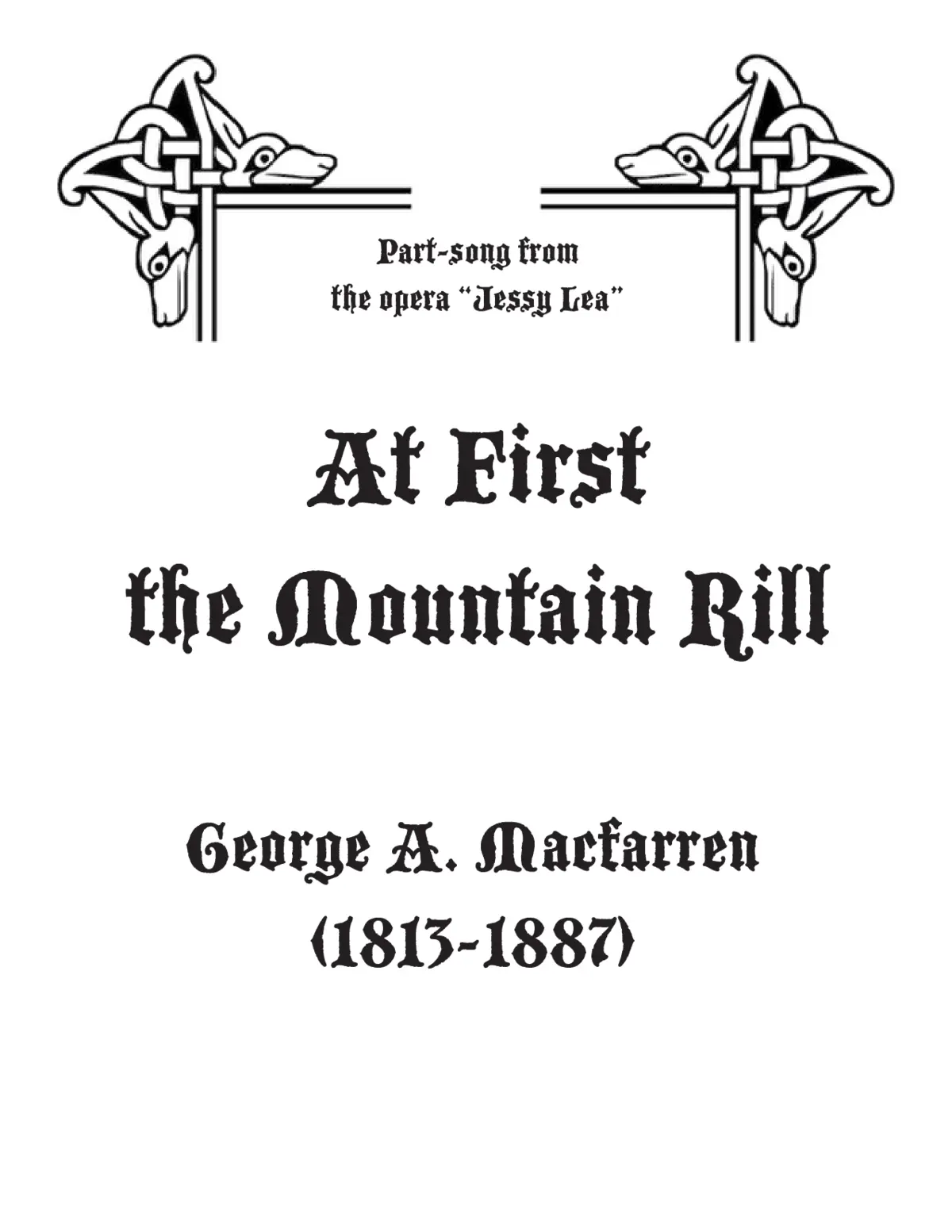 At first the mountain rill - Page 1
